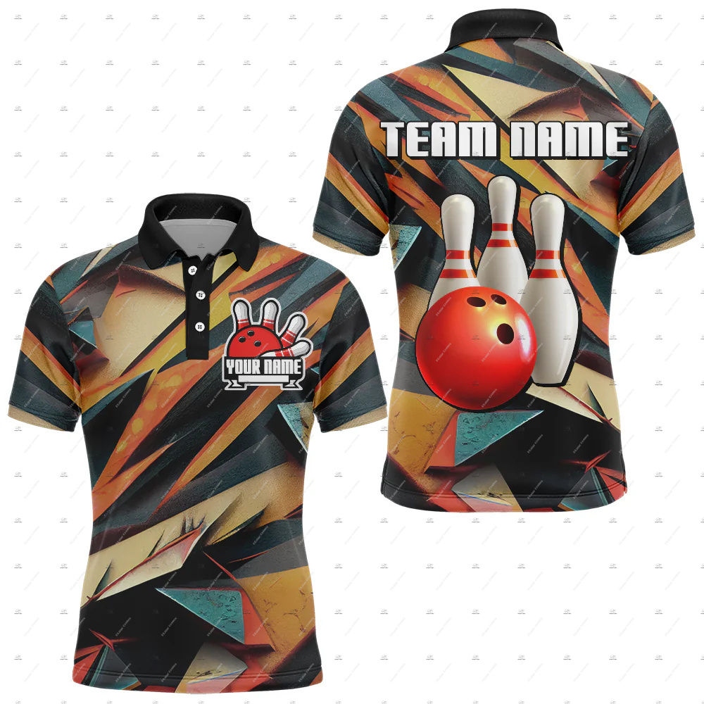 Özel Ad Bowling Kafatası Alev  - Short Sleeve Bowling Shirt Retro incelemesi ve fiyatı
