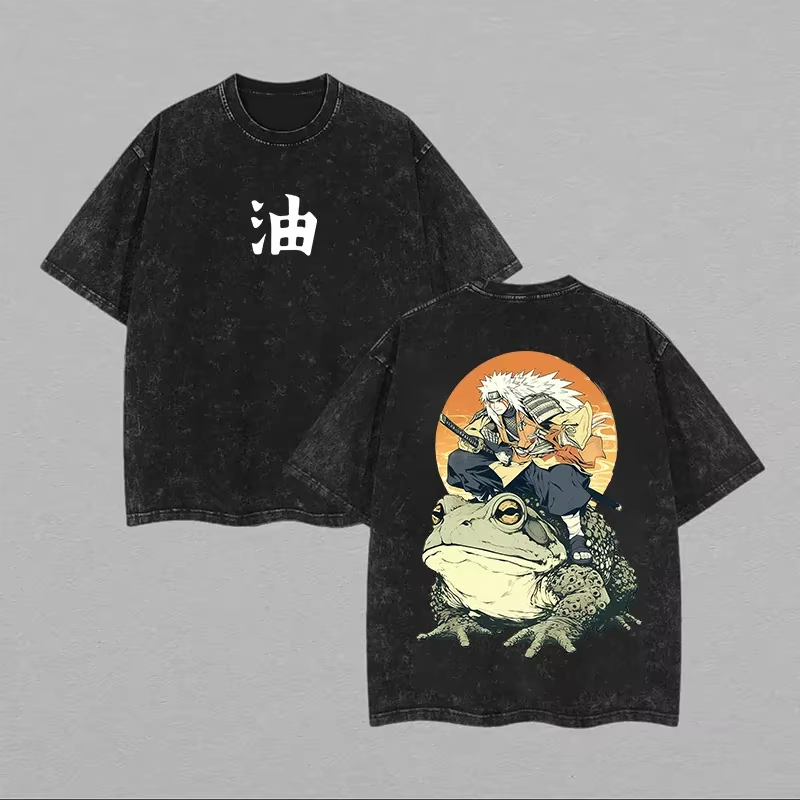 2026 Jiraiya T Shirt Naruto To - Acid Wash Vintage Graphic T Shirt incelemesi ve fiyatı