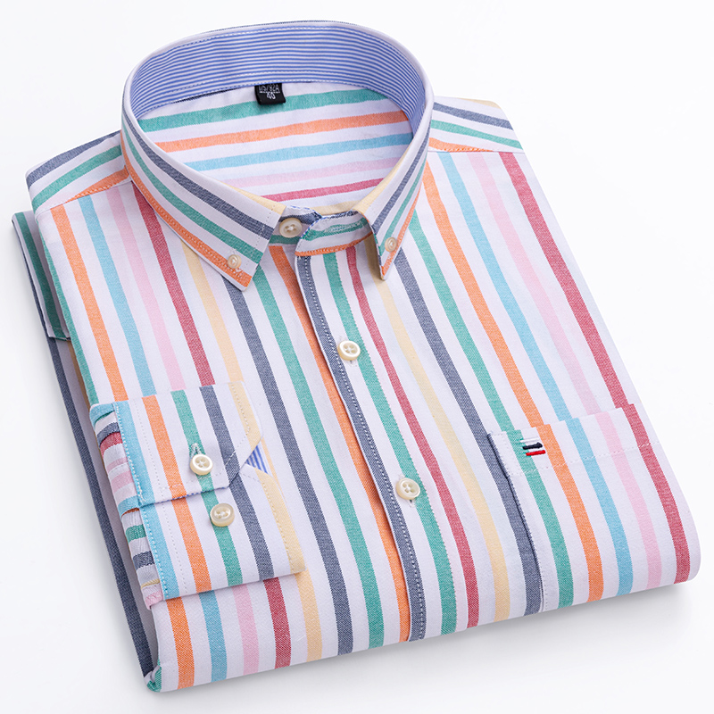 2024 Moda Erkekler Çalışma İş  - Oxford Cotton Casual Shirt Business incelemesi ve fiyatı