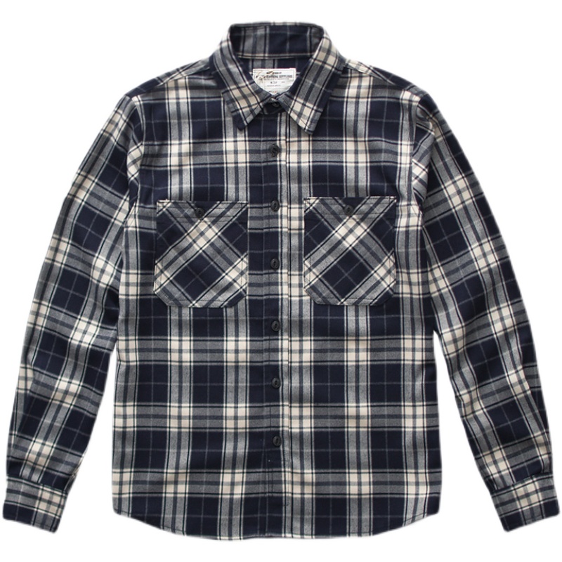 Sonbahar Yeni Amerikan Retro 3 - Flannel Plaid Shirt Heavy Weight incelemesi ve fiyatı